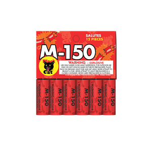 M-150 Salutes 12-Pack - Borderline Fireworks Outlet