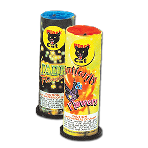 Assorted Black Cat 6 Inch Flowers Fountain 2-Pack - Borderline Fireworks Outlet