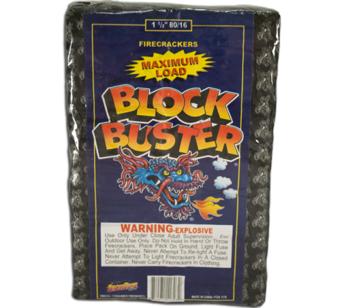 Blockbuster 16's Firecrackers - Borderline Fireworks Outlet