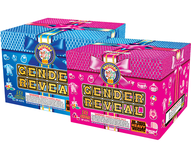 Gender Reveal Cake - Borderline Fireworks Outlet