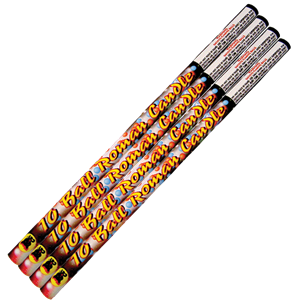 Roman Candle 10 Ball Pack of 4