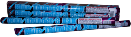 Blue Thunder 8 Ball - Borderline Fireworks Outlet
