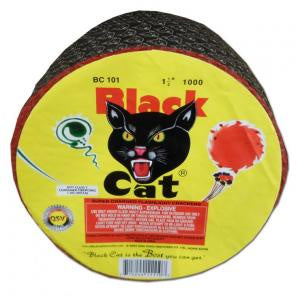 Black Cat Firecrackers Roll of 1,000 - Borderline Fireworks Outlet