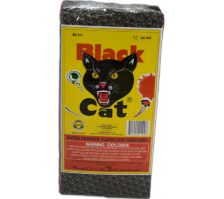 Black Cat 1 1/2"- 400's/ BC101400 - Borderline Fireworks Outlet